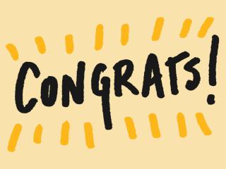 Congrats!